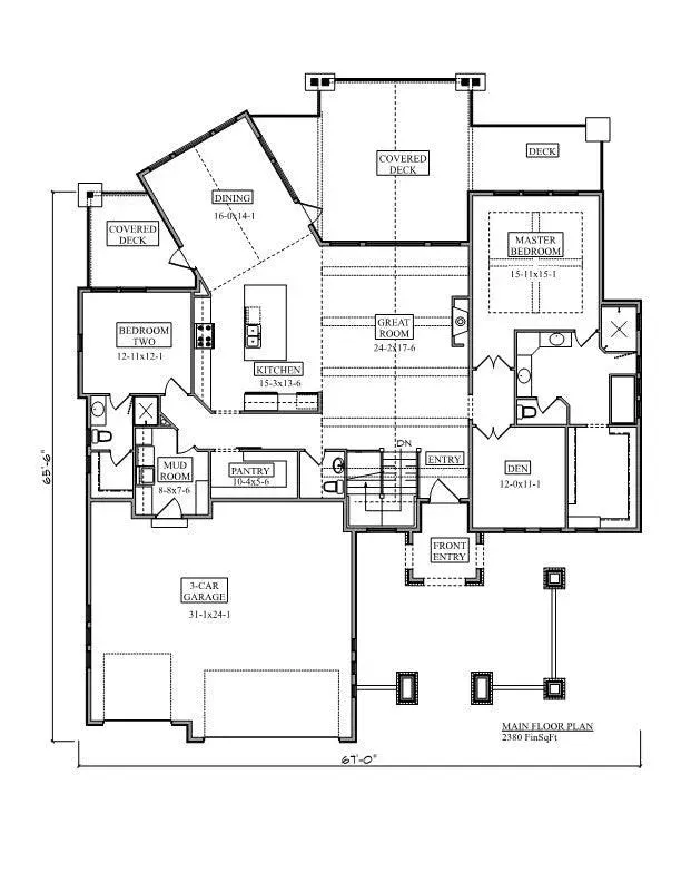 Luxury One-Story Home with Walkout Basement, Grand Room, and Expansive Deck