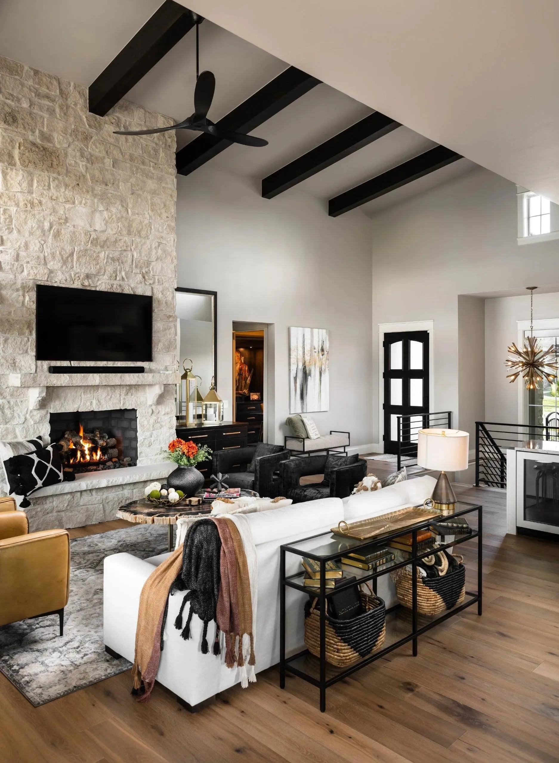 Luxury One-Story Home with Walkout Basement, Grand Room, and Expansive Deck