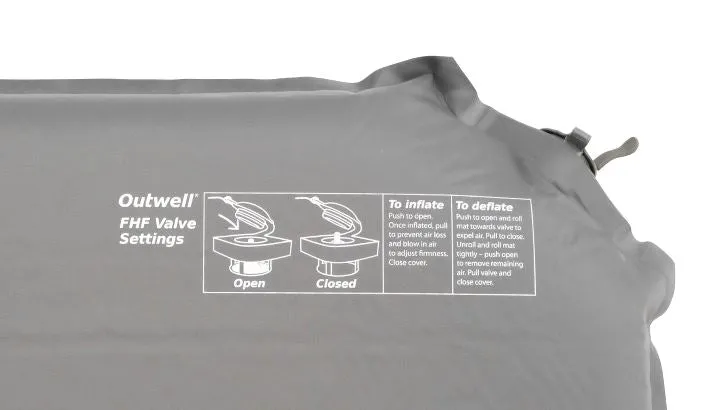 Outwell Sleepin Single 7.5cm Self Inflating Mat with High Flow Valve - Open Box