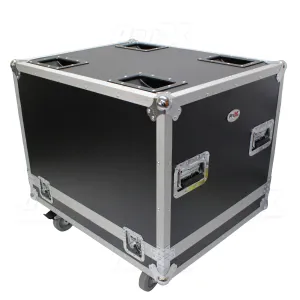 ProX X-RCF-SUB8004AS Flight Case for RCF SUB 8004-AS &  RCF SUB 708-AS II Subwoofer Speakers W-4 In. Wheels