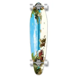 Punked Getaway Kicktail 40" Longboard Complete