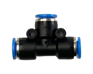 Quick Disconnect TEE Low Temp Fitting for 1/4" Tubing - QD-TEE-LOTEMP