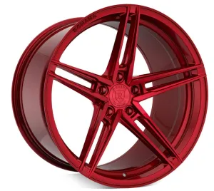 Rohana RFX15 Cross Forged Wheels (20x10 5x120 40ET CB 74.1) Brushed Titanium / Gloss Black / Gloss Red