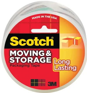 Scotch 3650 Packaging Tape, 54.6 yd L, 1.88 in W, Polypropylene Backing, Clear :EA: QUANTITY: 1
