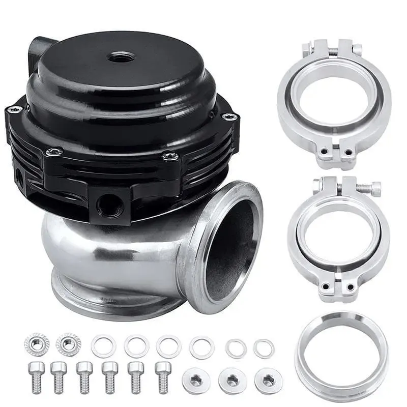 SPELAB Bolt-on 44mm V-band External Turbo Exhaust Manifold Wastegate Red/Black/Brown/Silver/Purple