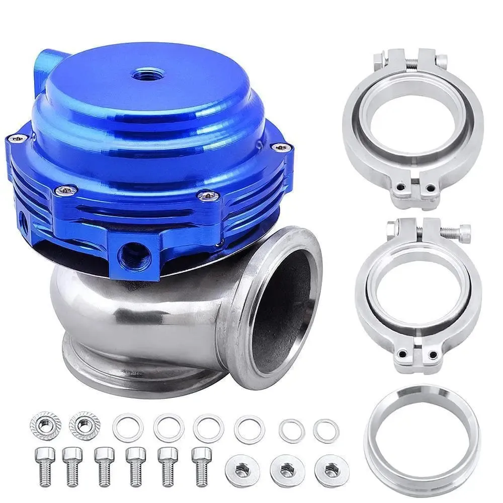 SPELAB Bolt-on 44mm V-band External Turbo Exhaust Manifold Wastegate Red/Black/Brown/Silver/Purple