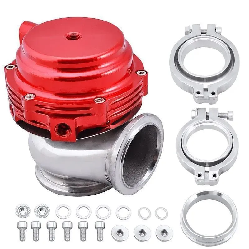 SPELAB Bolt-on 44mm V-band External Turbo Exhaust Manifold Wastegate Red/Black/Brown/Silver/Purple