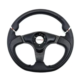 Sports Steering Wheel - Racing Style (Black)
