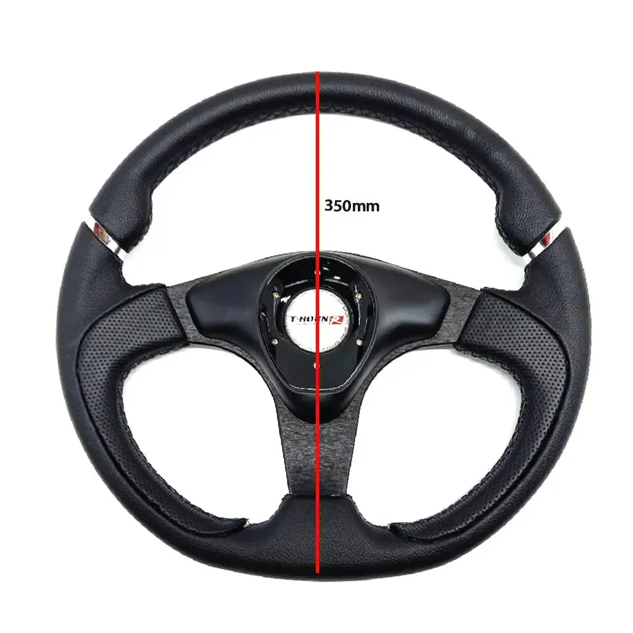 Sports Steering Wheel - Racing Style (Black)