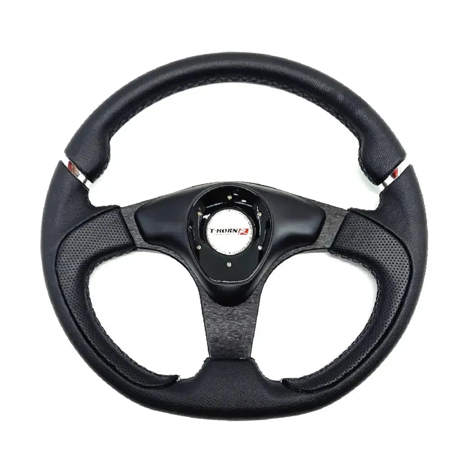 Sports Steering Wheel - Racing Style (Black)