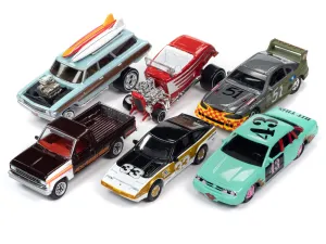 Street Freaks 2023 Set B of 6 Cars Release 1 1/64 Diecast Model Cars by Johnny Lightning
