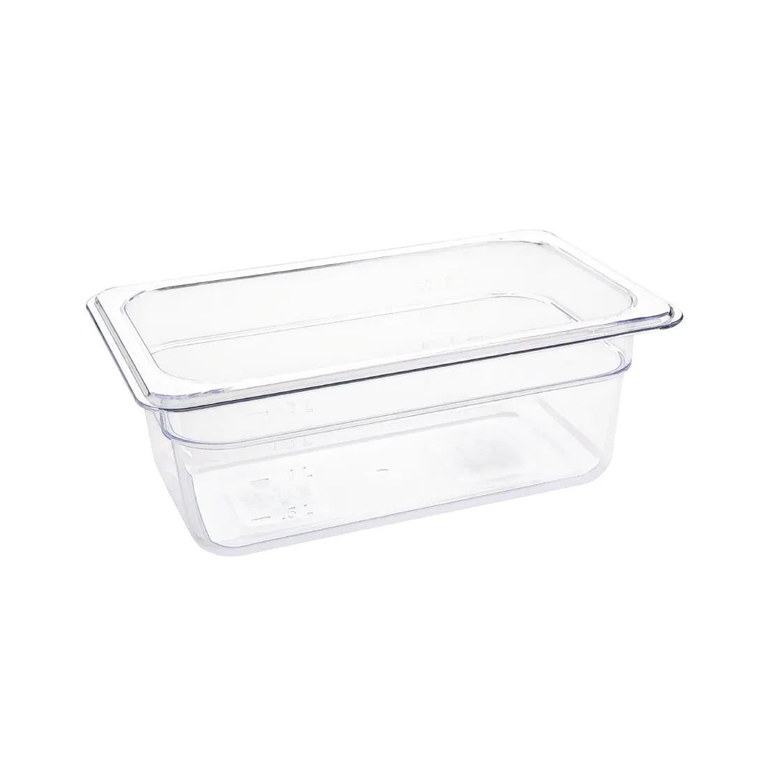 U237 Vogue Polycarbonate 1/4 Gastronorm Container 100mm Clear