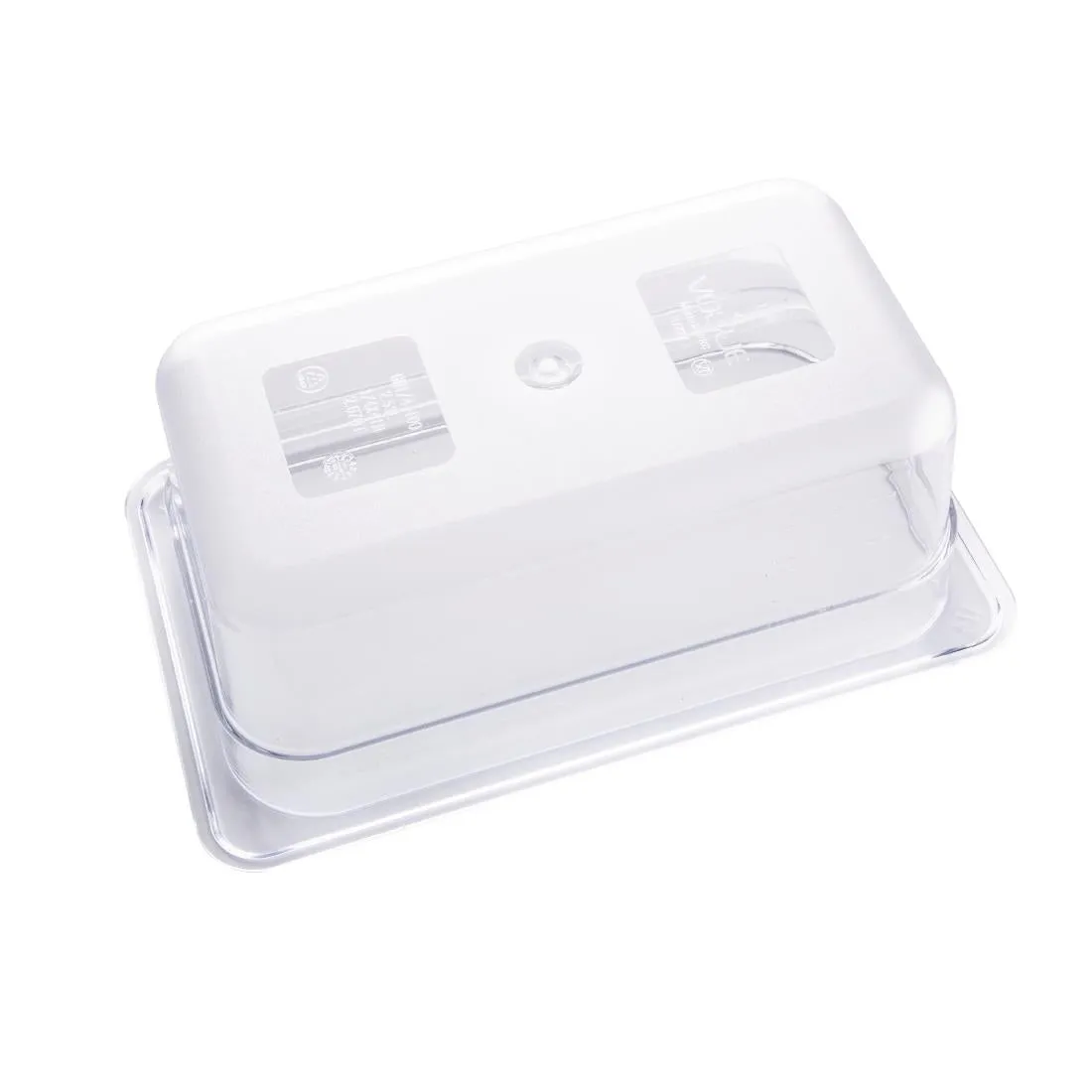 U237 Vogue Polycarbonate 1/4 Gastronorm Container 100mm Clear
