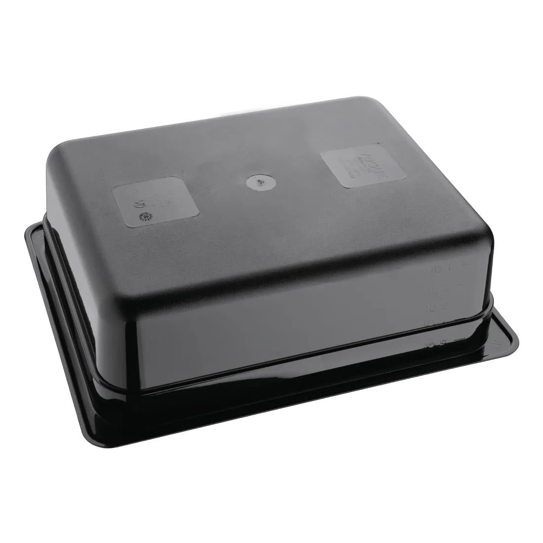 U459 Vogue Polycarbonate 1/2 Gastronorm Container 100mm Black