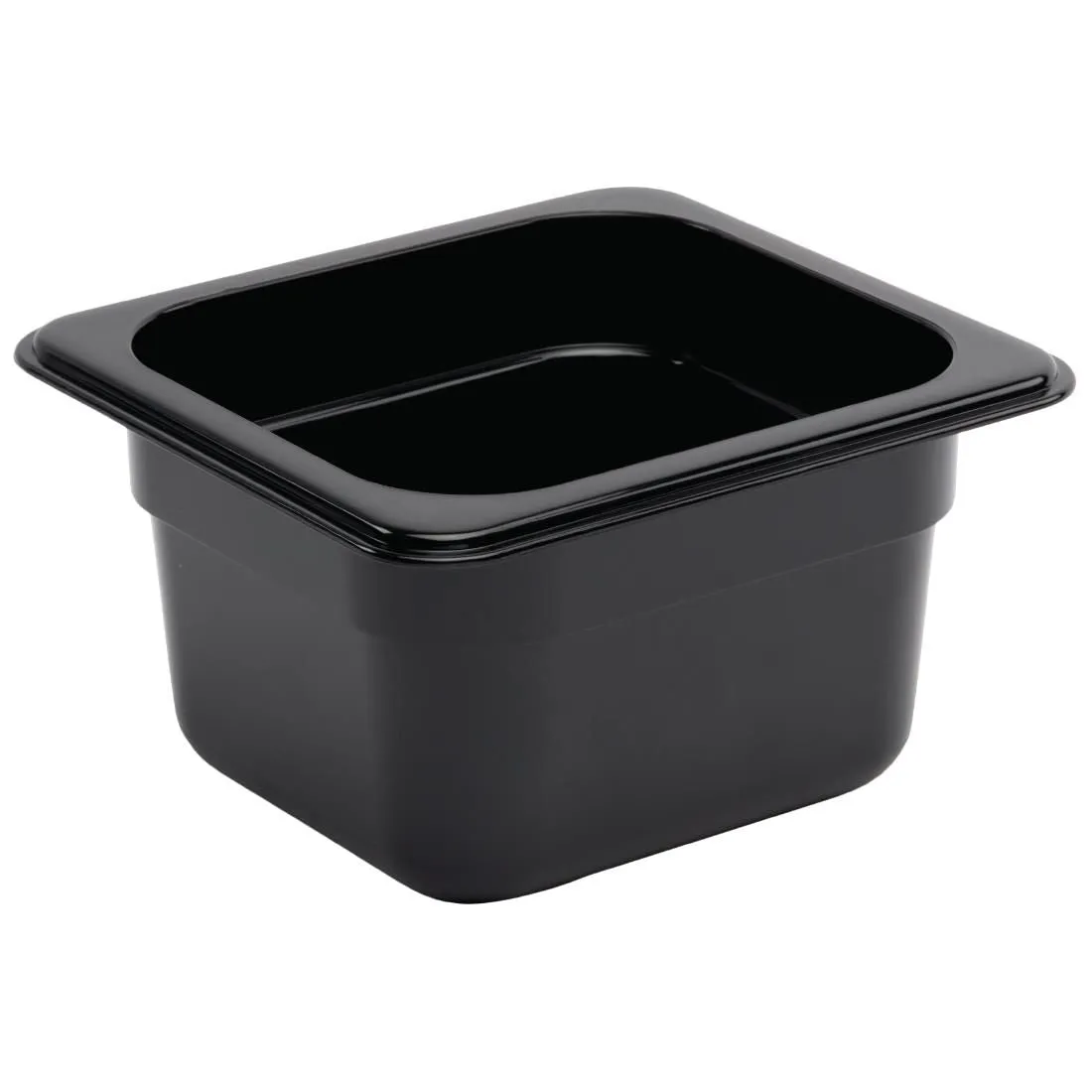U470 Vogue Polycarbonate 1/6 Gastronorm Container 100mm Black