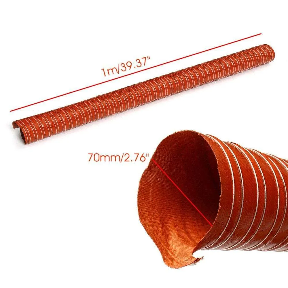 Universal Car Air Ducting Pipe Flexible Air Vent Hose Tube Hot Cold Cooling Transfer Extractor 76/70/60/57/51/45mm