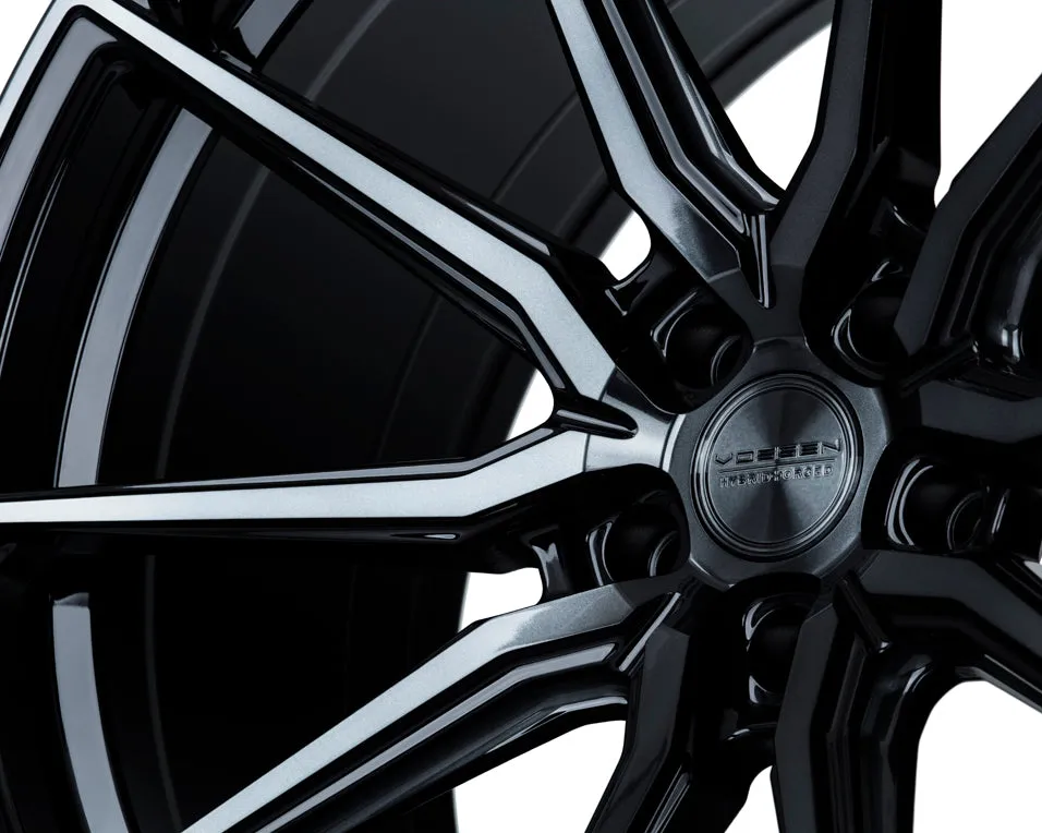 Vossen HF-3 Wheels (22x10.5 / 5x120 / ET38 / Deep Face / 72.56) Gloss Graphite Polished or Gloss Black