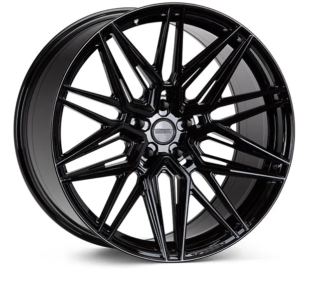 Vossen HF-7 Wheels (21x9 / 5x112 / Flat Face / 66.5) [Gloss Black or Silver Polished] ET25 or ET32 Offset