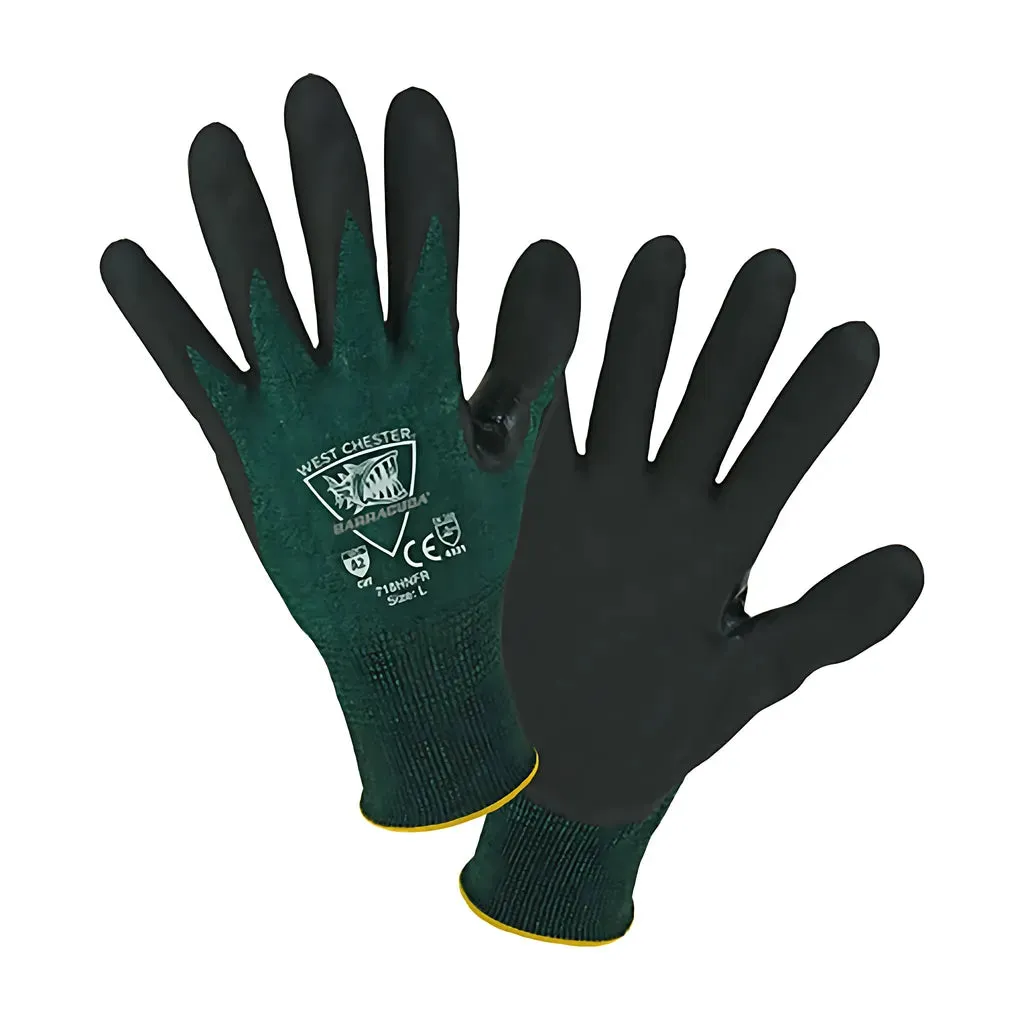 West Chester 718HNFR/XS Seamless Knit Polykor Blended Glove with Nitrile Coated Foam Grip on Palm & Fingers