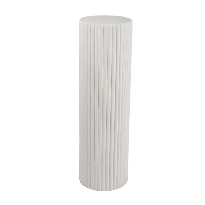 White Ribbed Plinth