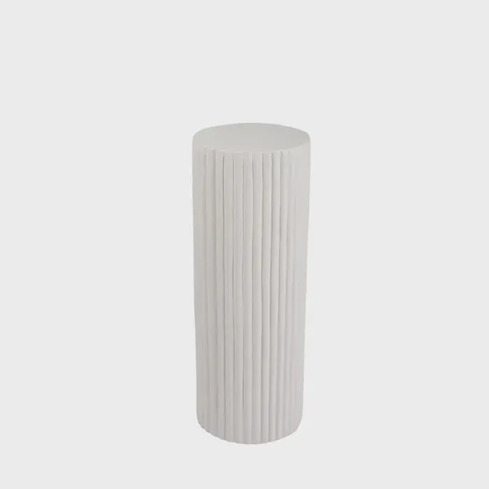 White Ribbed Plinth