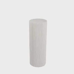 White Ribbed Plinth