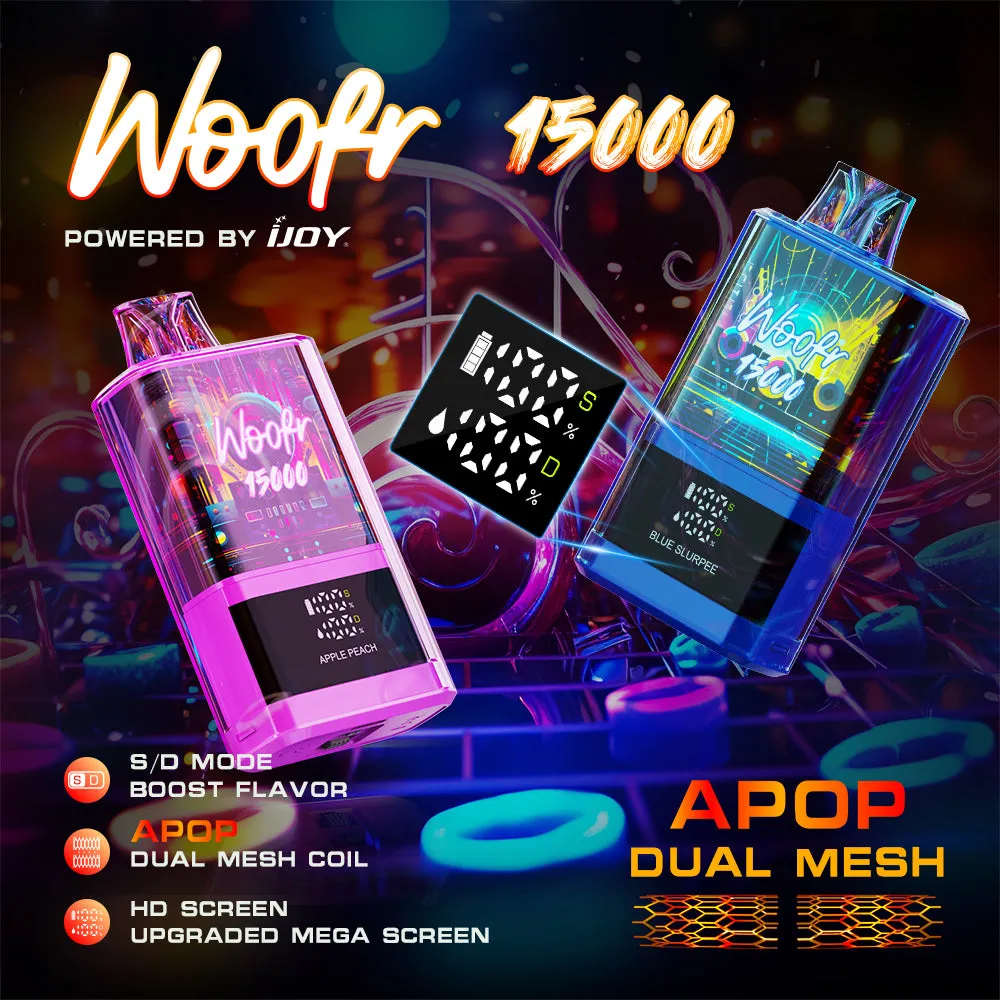 Woofr 15000 Powered by iJoy Device - 15000 Puffs